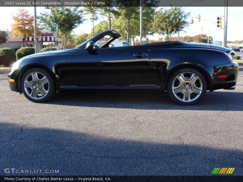 Obsidian Black / Camel 2007 Lexus SC 430 Convertible