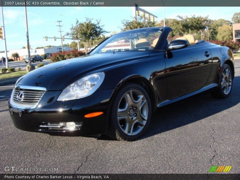 Obsidian Black / Camel 2007 Lexus SC 430 Convertible