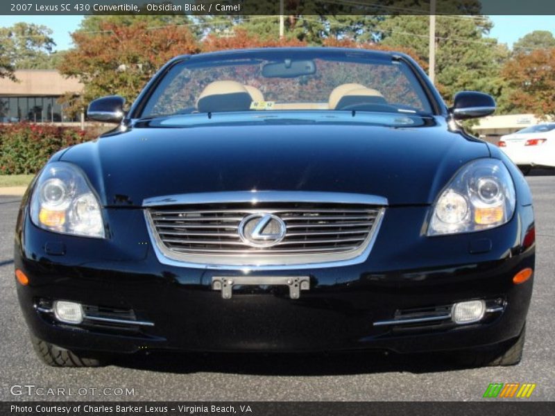 Obsidian Black / Camel 2007 Lexus SC 430 Convertible