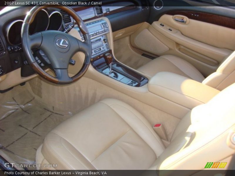 Obsidian Black / Camel 2007 Lexus SC 430 Convertible