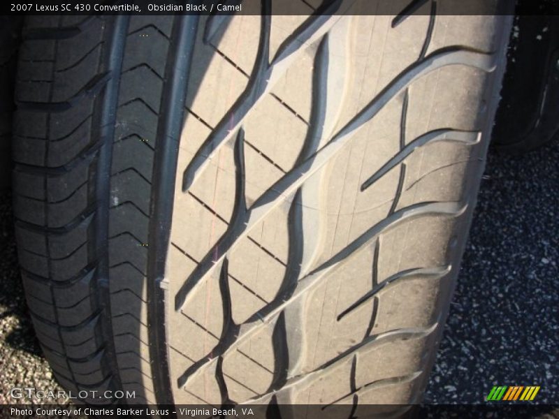 Obsidian Black / Camel 2007 Lexus SC 430 Convertible