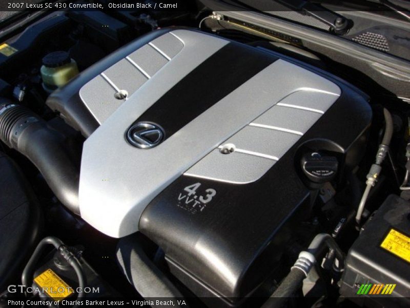 Obsidian Black / Camel 2007 Lexus SC 430 Convertible