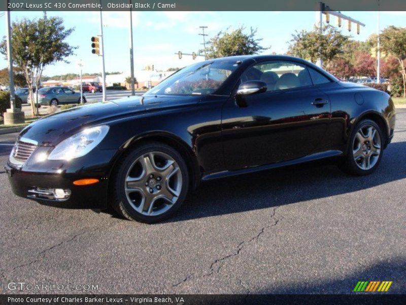 Obsidian Black / Camel 2007 Lexus SC 430 Convertible