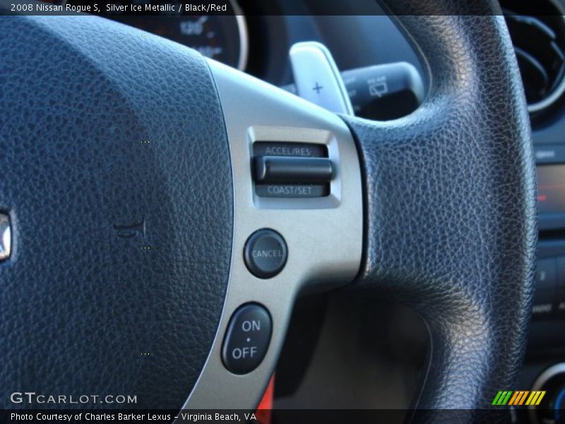 Silver Ice Metallic / Black/Red 2008 Nissan Rogue S