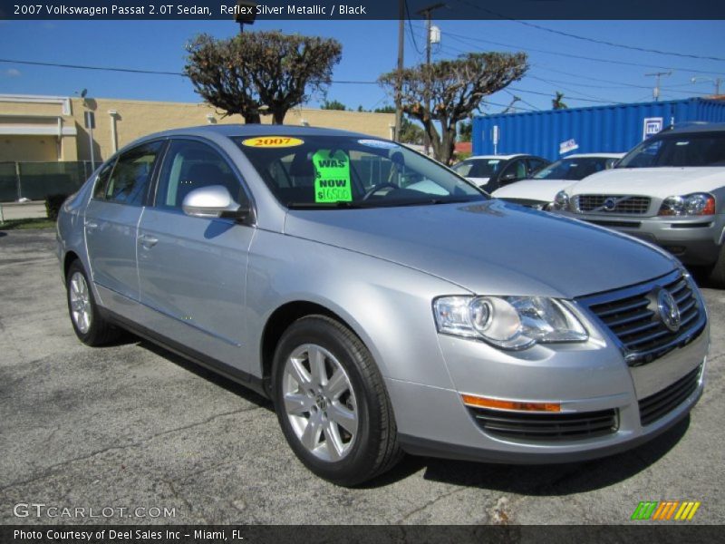 Reflex Silver Metallic / Black 2007 Volkswagen Passat 2.0T Sedan