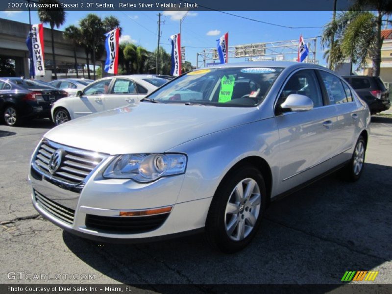 Reflex Silver Metallic / Black 2007 Volkswagen Passat 2.0T Sedan