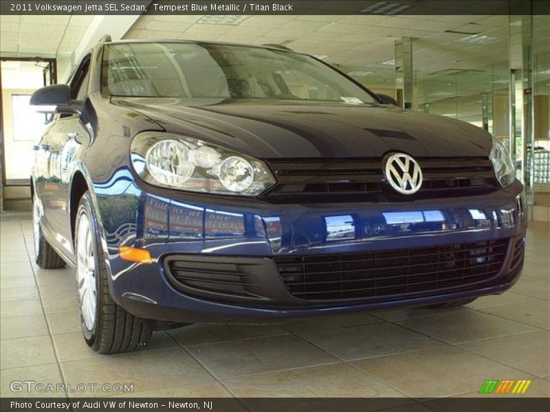 Tempest Blue Metallic / Titan Black 2011 Volkswagen Jetta SEL Sedan