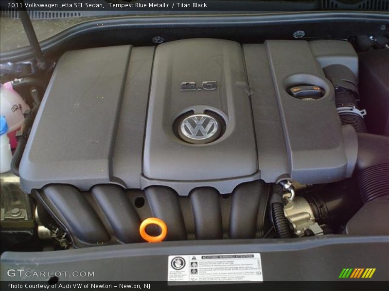 Tempest Blue Metallic / Titan Black 2011 Volkswagen Jetta SEL Sedan