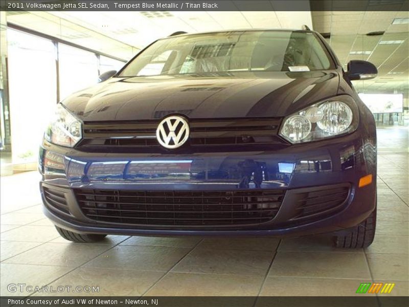Tempest Blue Metallic / Titan Black 2011 Volkswagen Jetta SEL Sedan