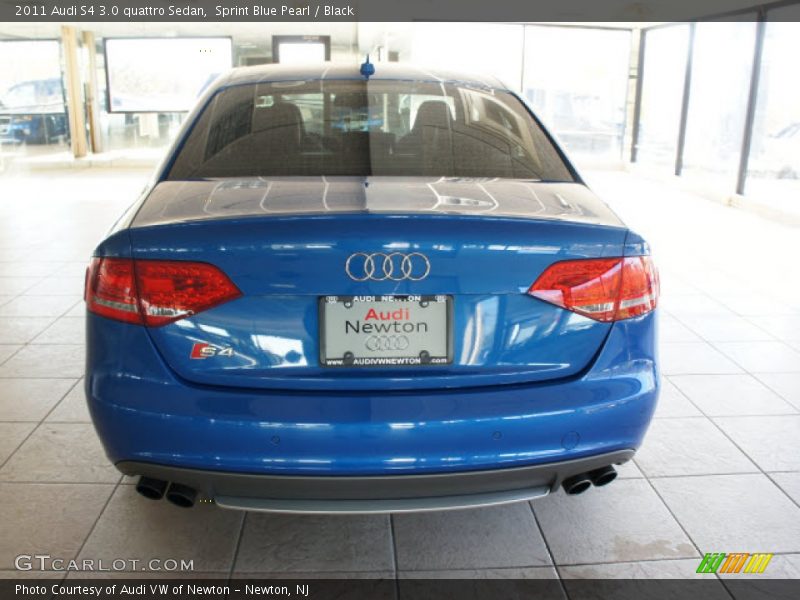 Sprint Blue Pearl / Black 2011 Audi S4 3.0 quattro Sedan
