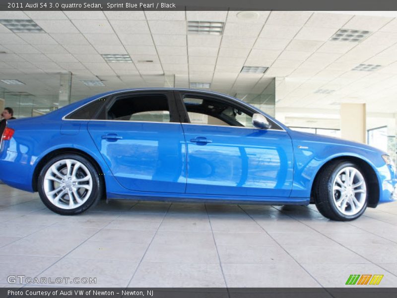 Sprint Blue Pearl / Black 2011 Audi S4 3.0 quattro Sedan