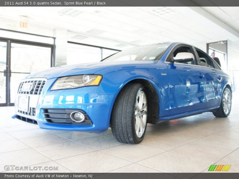 Sprint Blue Pearl / Black 2011 Audi S4 3.0 quattro Sedan