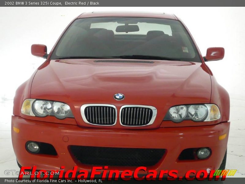 Electric Red / Black 2002 BMW 3 Series 325i Coupe