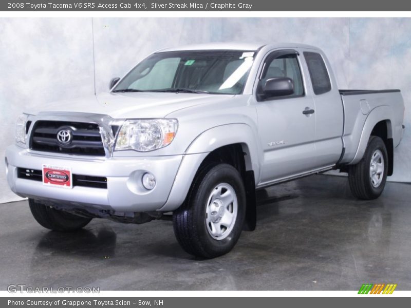 Silver Streak Mica / Graphite Gray 2008 Toyota Tacoma V6 SR5 Access Cab 4x4