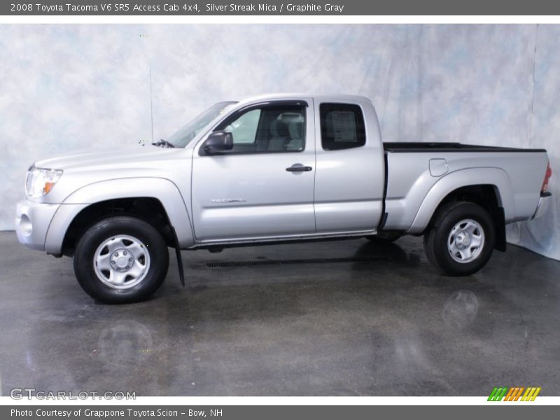 Silver Streak Mica / Graphite Gray 2008 Toyota Tacoma V6 SR5 Access Cab 4x4