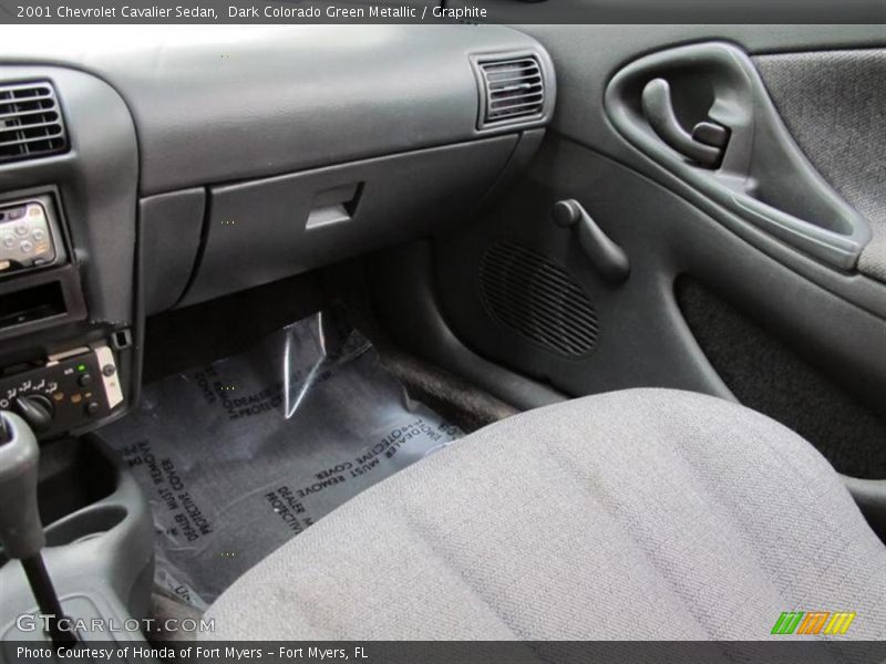 Dark Colorado Green Metallic / Graphite 2001 Chevrolet Cavalier Sedan