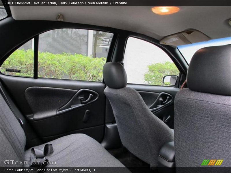 Dark Colorado Green Metallic / Graphite 2001 Chevrolet Cavalier Sedan