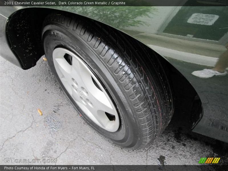 Dark Colorado Green Metallic / Graphite 2001 Chevrolet Cavalier Sedan