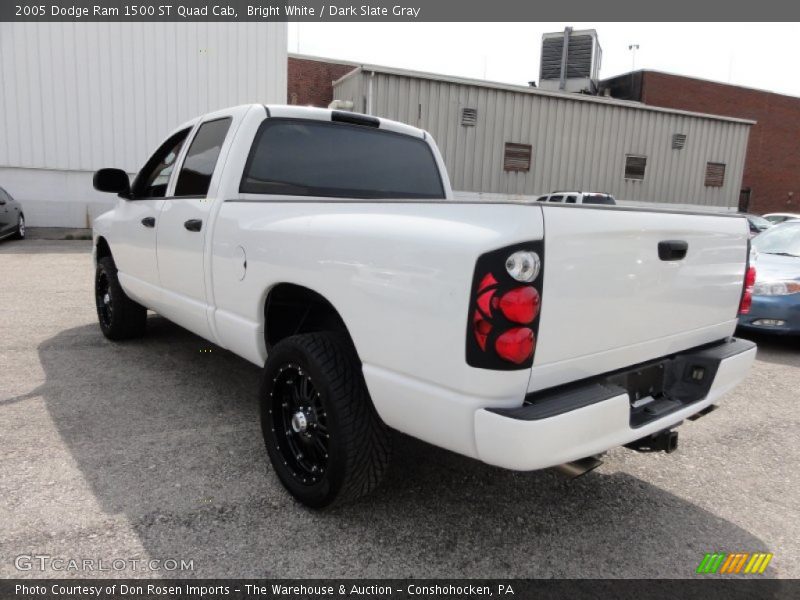 Bright White / Dark Slate Gray 2005 Dodge Ram 1500 ST Quad Cab