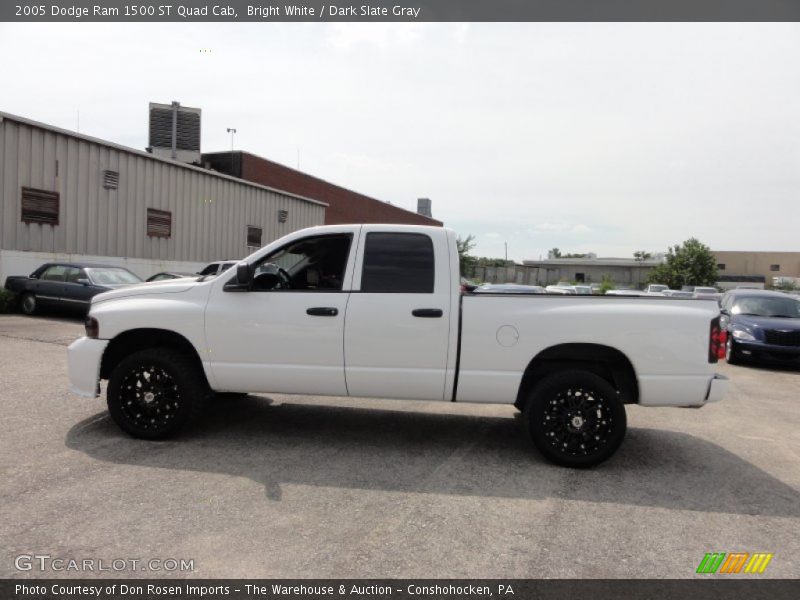 Bright White / Dark Slate Gray 2005 Dodge Ram 1500 ST Quad Cab