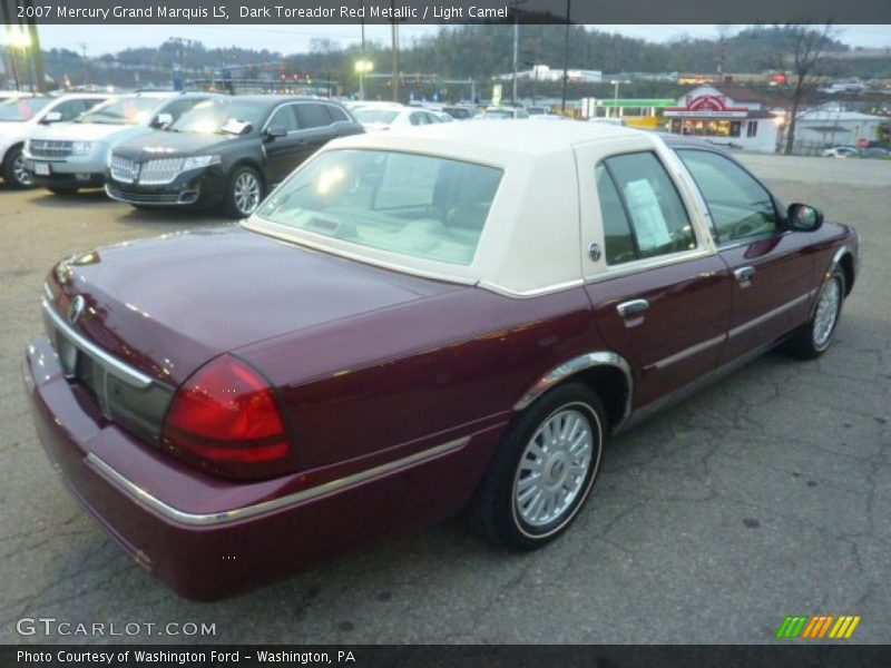 Dark Toreador Red Metallic / Light Camel 2007 Mercury Grand Marquis LS