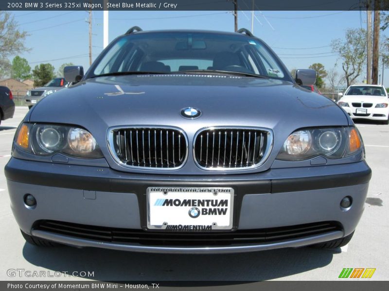 Steel Blue Metallic / Grey 2002 BMW 3 Series 325xi Wagon