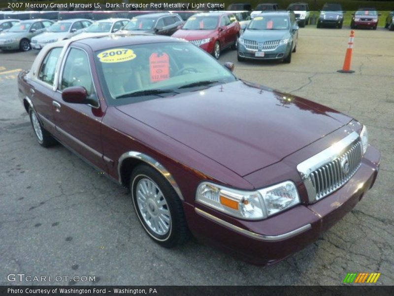 Dark Toreador Red Metallic / Light Camel 2007 Mercury Grand Marquis LS