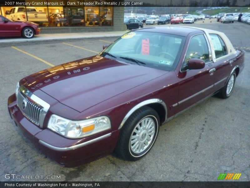 Dark Toreador Red Metallic / Light Camel 2007 Mercury Grand Marquis LS