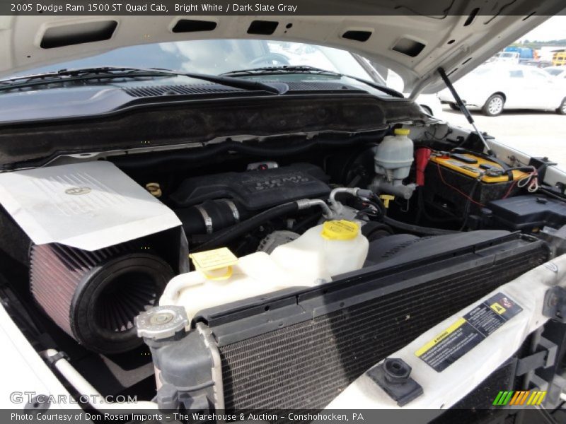 Bright White / Dark Slate Gray 2005 Dodge Ram 1500 ST Quad Cab