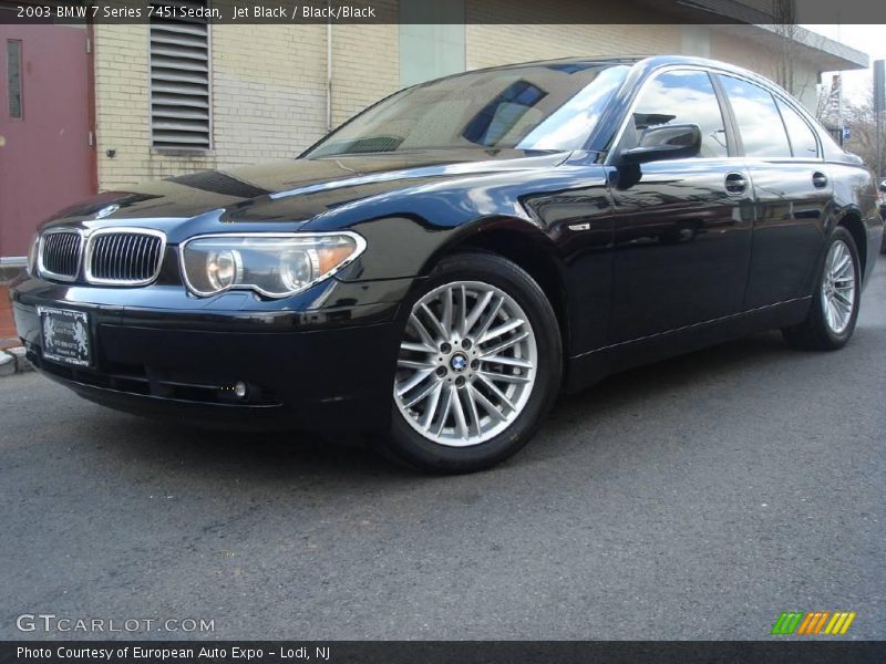 Jet Black / Black/Black 2003 BMW 7 Series 745i Sedan