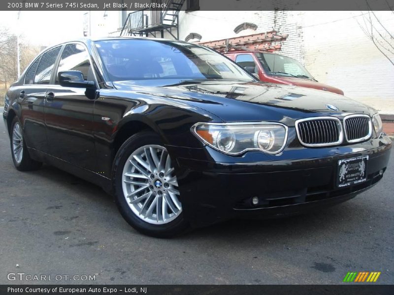 Jet Black / Black/Black 2003 BMW 7 Series 745i Sedan