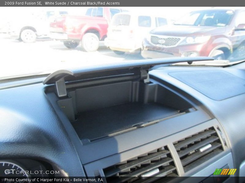 White Suede / Charcoal Black/Red Accents 2009 Ford Fusion SE