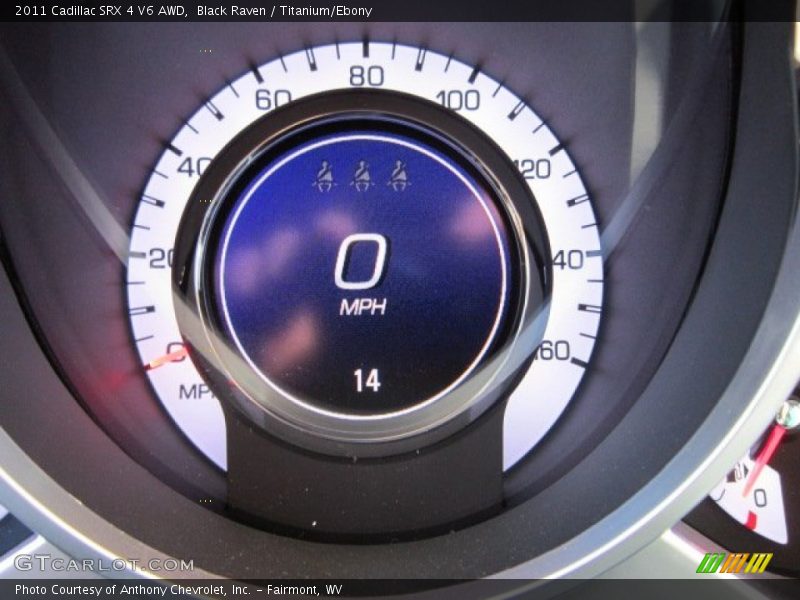 Black Raven / Titanium/Ebony 2011 Cadillac SRX 4 V6 AWD