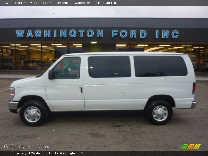 Oxford White / Medium Flint 2011 Ford E Series Van E350 XLT Passenger