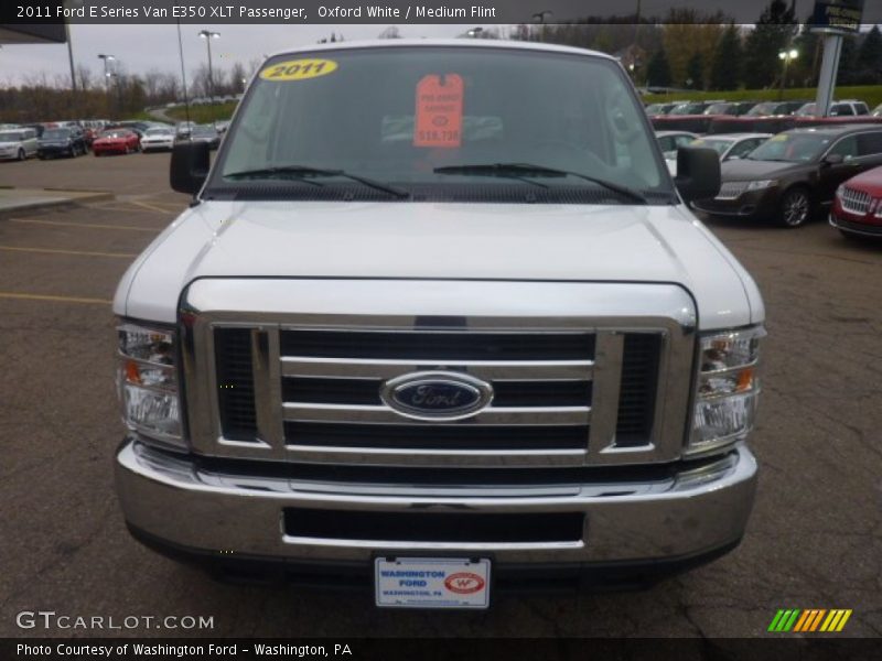 Oxford White / Medium Flint 2011 Ford E Series Van E350 XLT Passenger