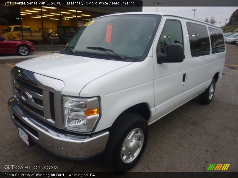 Oxford White / Medium Flint 2011 Ford E Series Van E350 XLT Passenger