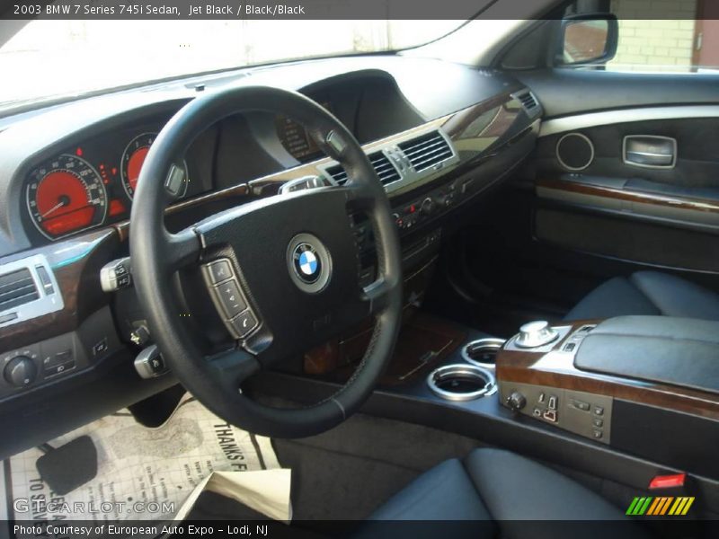 Jet Black / Black/Black 2003 BMW 7 Series 745i Sedan