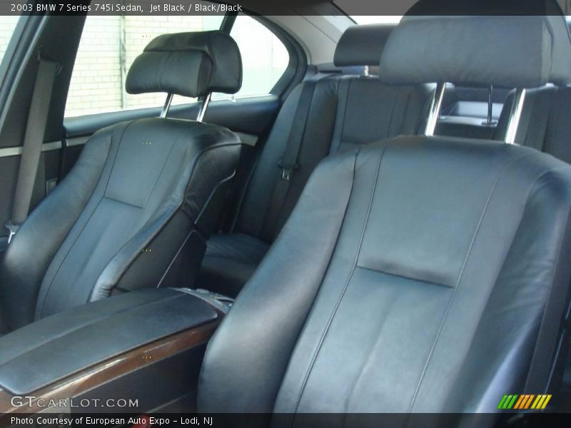 Jet Black / Black/Black 2003 BMW 7 Series 745i Sedan