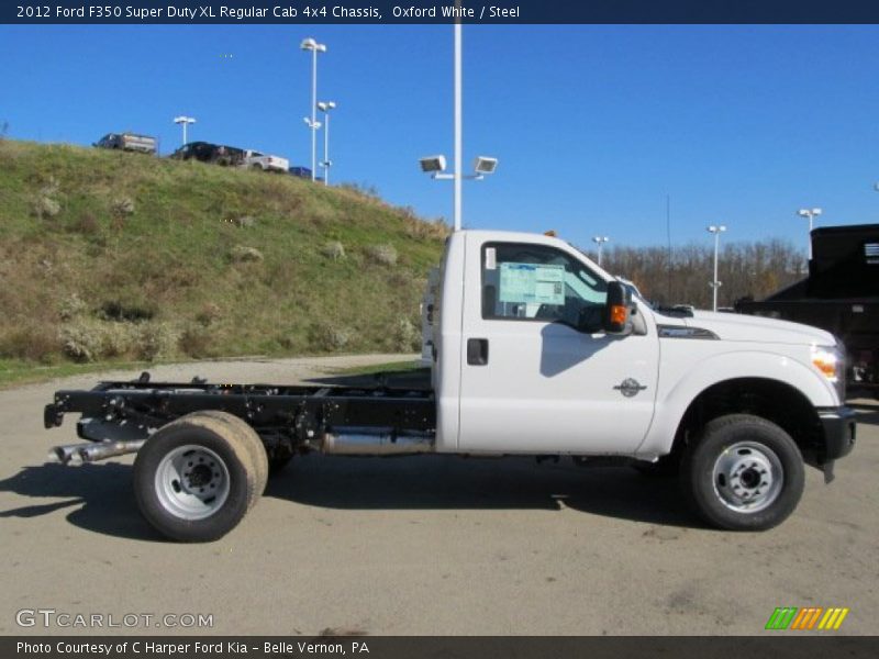  2012 F350 Super Duty XL Regular Cab 4x4 Chassis Oxford White