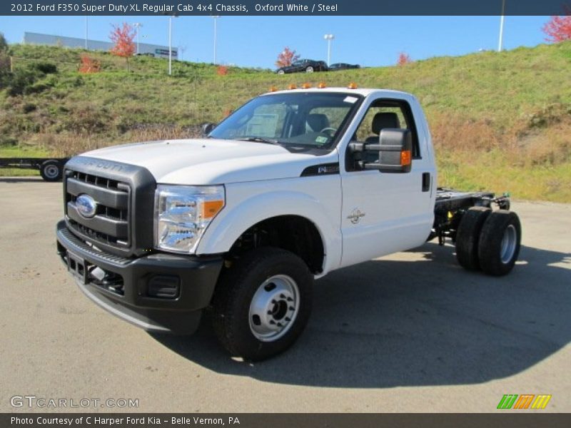 Oxford White / Steel 2012 Ford F350 Super Duty XL Regular Cab 4x4 Chassis