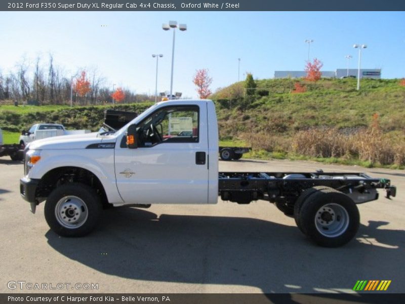 Oxford White / Steel 2012 Ford F350 Super Duty XL Regular Cab 4x4 Chassis
