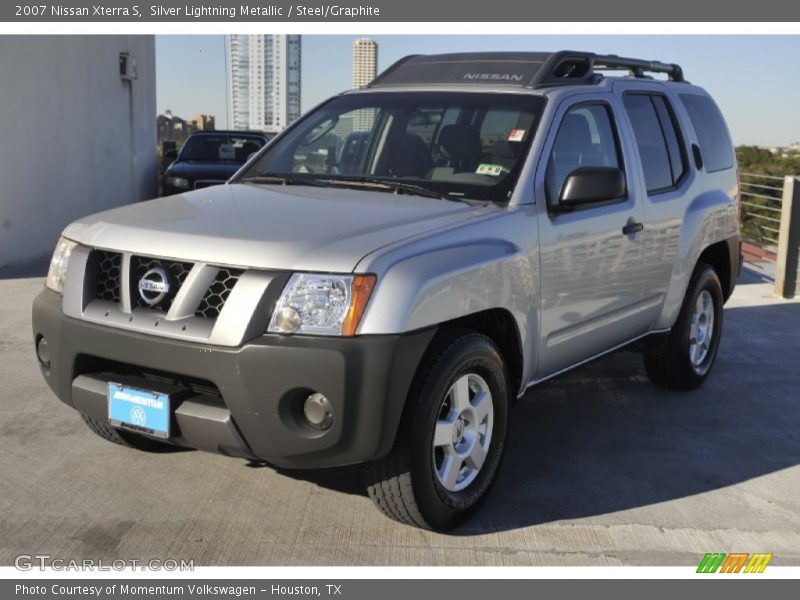 Silver Lightning Metallic / Steel/Graphite 2007 Nissan Xterra S
