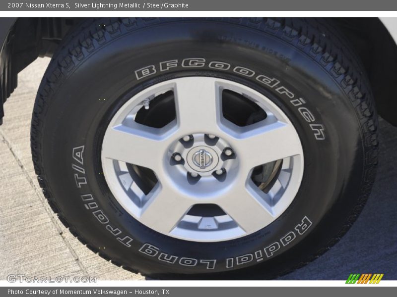 Silver Lightning Metallic / Steel/Graphite 2007 Nissan Xterra S