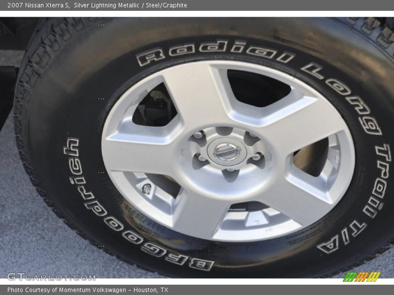 Silver Lightning Metallic / Steel/Graphite 2007 Nissan Xterra S