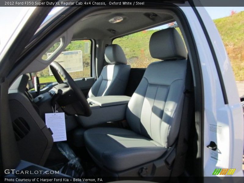 Oxford White / Steel 2012 Ford F350 Super Duty XL Regular Cab 4x4 Chassis