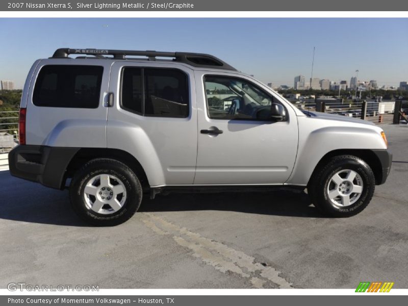 Silver Lightning Metallic / Steel/Graphite 2007 Nissan Xterra S