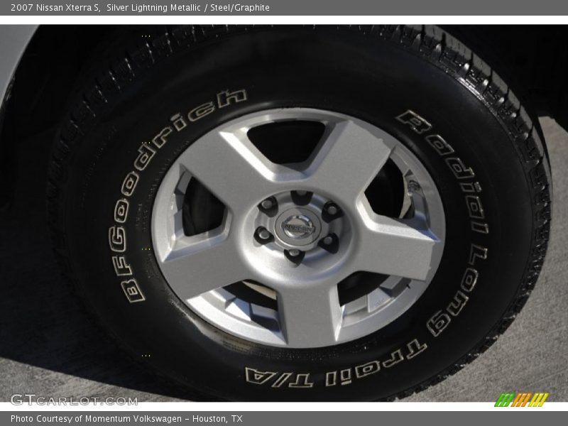 Silver Lightning Metallic / Steel/Graphite 2007 Nissan Xterra S