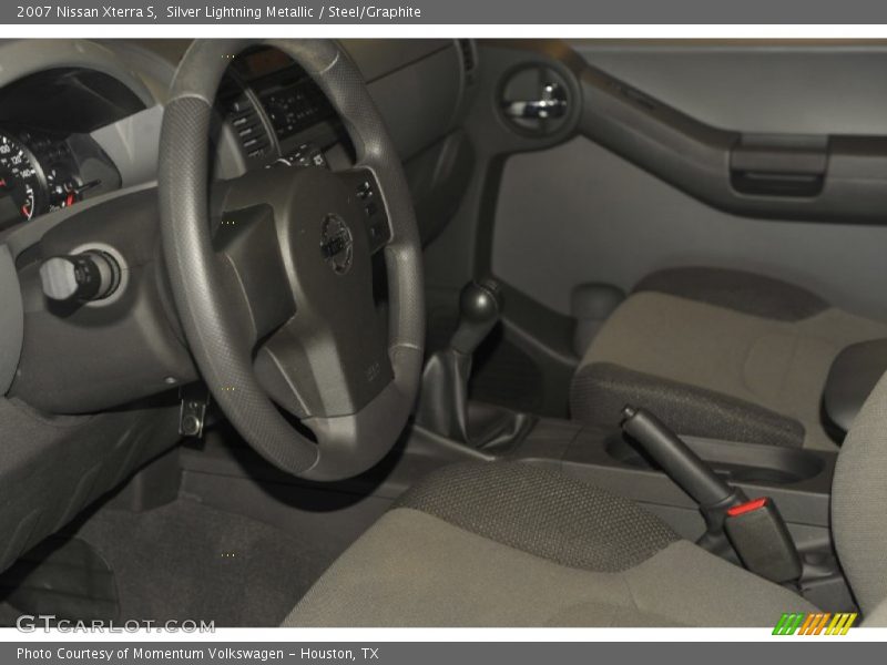 Silver Lightning Metallic / Steel/Graphite 2007 Nissan Xterra S