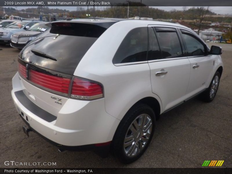 White Platinum Tri Coat / Ebony Black 2009 Lincoln MKX AWD