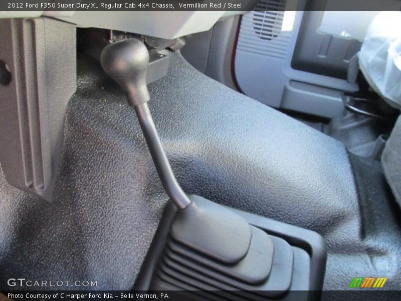 Vermillion Red / Steel 2012 Ford F350 Super Duty XL Regular Cab 4x4 Chassis